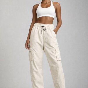 Nike Cream Cargo Track Pants